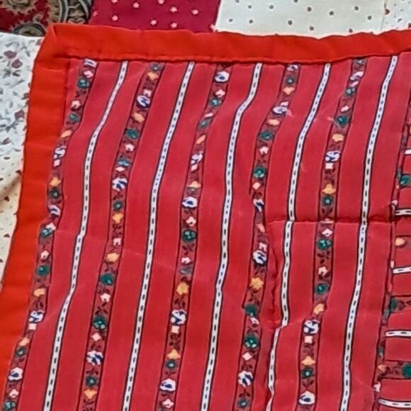 Quilt RED Patchwork  #51 - Picture 1 of 8